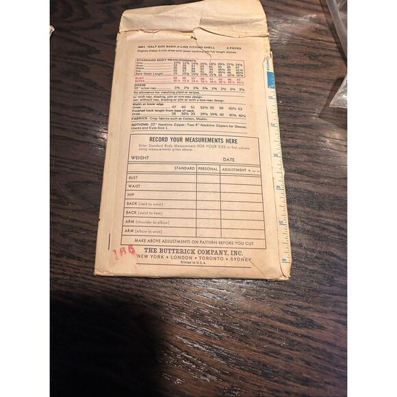 New York Sewing Pattern Casual belted shirt dress 1536 sz 18-36 vintage 1960s un - Picture 2 of 2